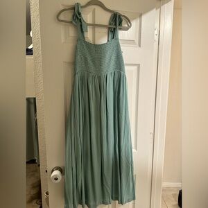 Smocked Maternity Dress